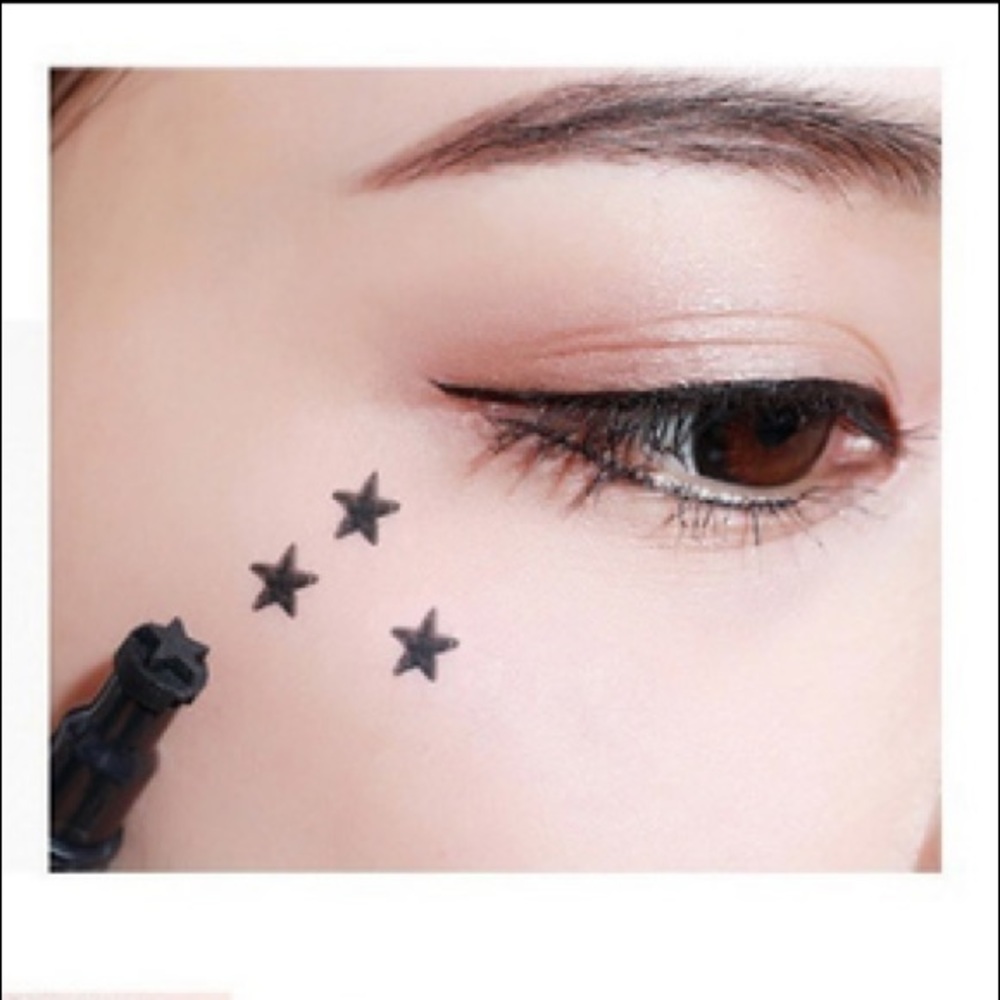 🆕 Killer Black Long Lasting Black Liner Pen and Star Stamp